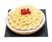 Bananentaart slagroom 4p