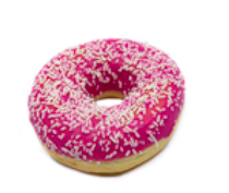 Donut aardbei
