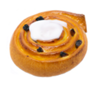 Ronde rozijnenkoek